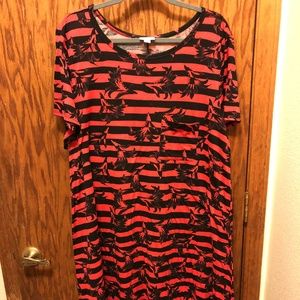 Red and Black LuLaRoe Carly Dress